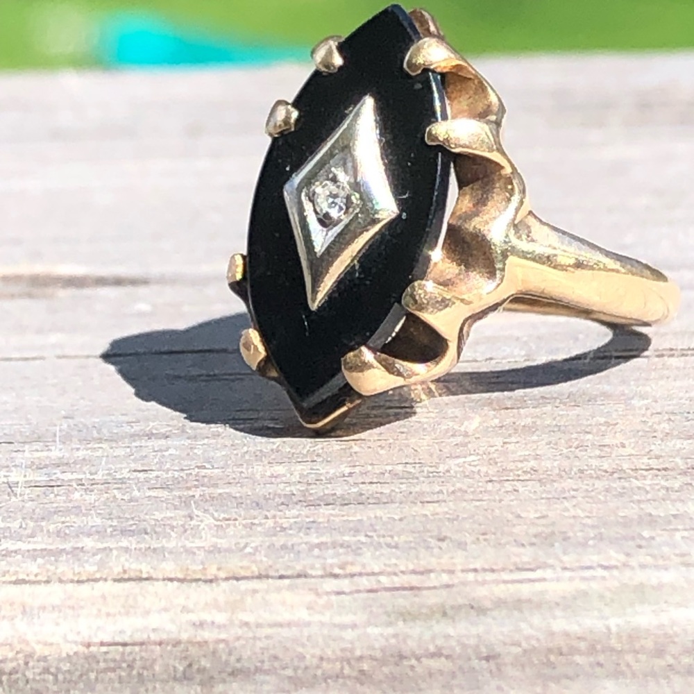 10k vintage Art Deco ring